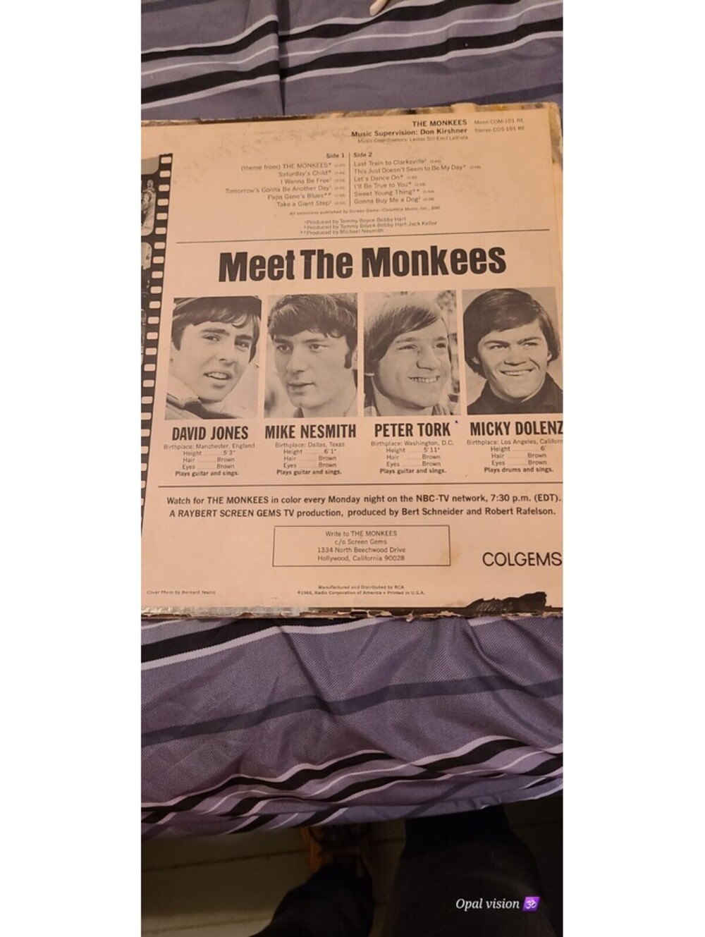 The Monkees The Monkees COM-101, COM-101 RE LP, Reissue, Mono, Rockaway - Picture 2 of 4